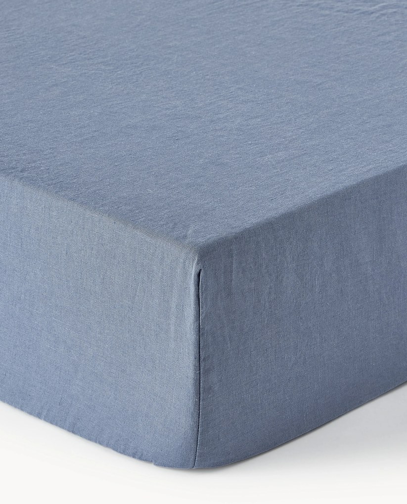 Lençol em linho lavado com elástico Airy