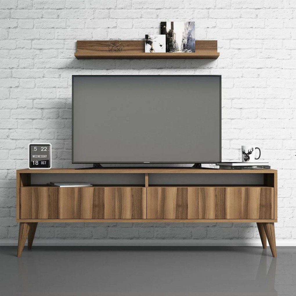 Móvel TV Best – Nogueira – 150x50x30 cm