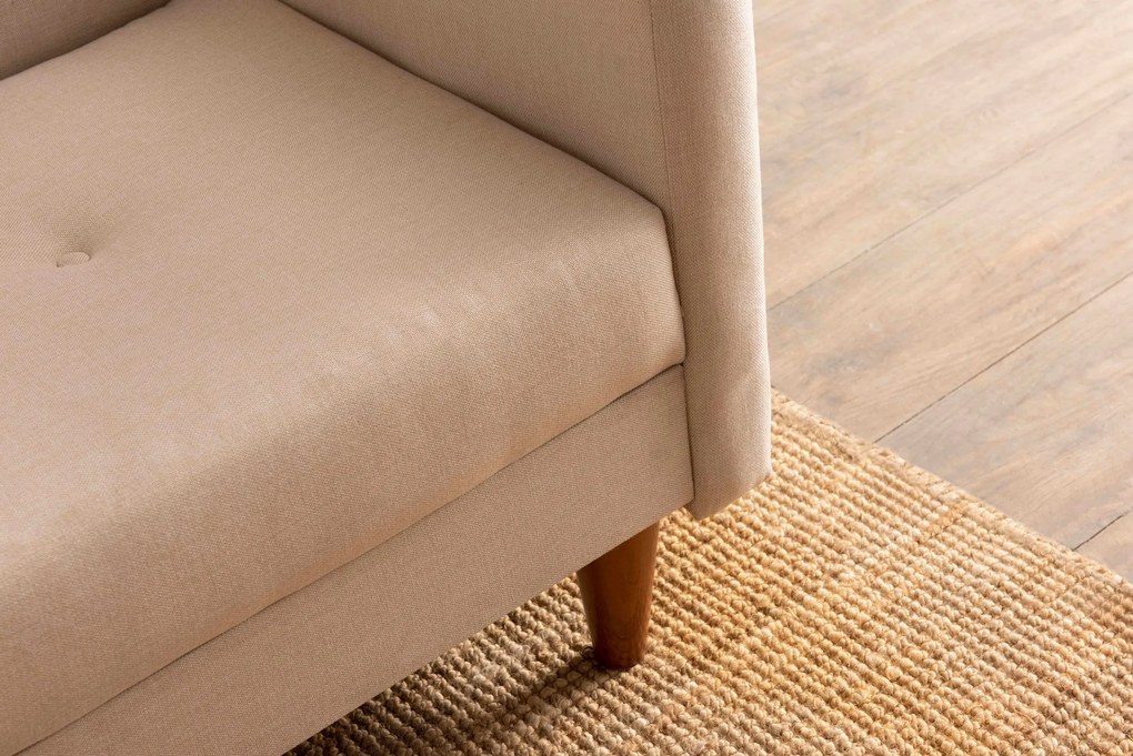 Sofá-Cama 3 Lugares Hiko – Creme – 200 cm