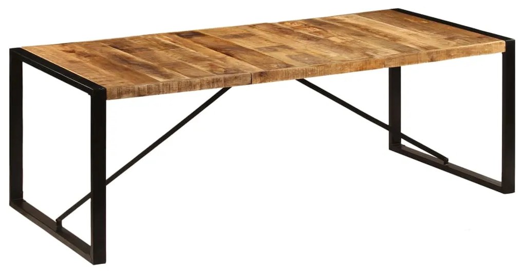 Mesa de jantar madeira de mangueira maciça 220x100x75 cm
