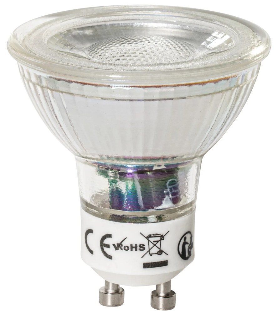 Conjunto de 5 lâmpadas LED GU10 reguláveis em 3 níveis 7W 600 lm 4000K