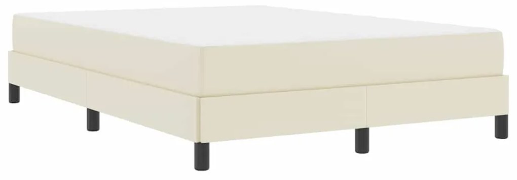 Cama Outros Creme 140 x 190 cm Couro sintético
