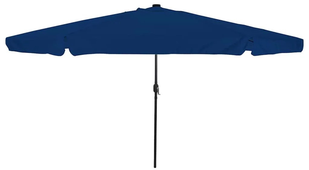 vidaXL Guarda-sol de Jardim com Luzes LED Ø395x245 cm Azul Céu