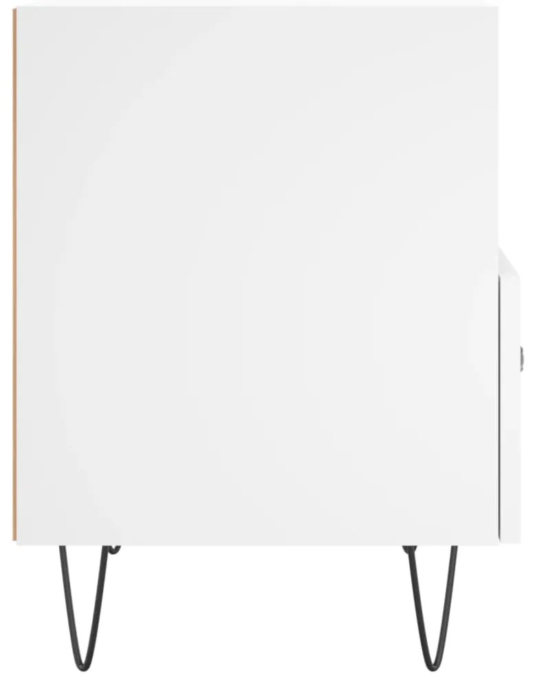 Mesas de cabeceira 2 pcs 40x35x47,5 cm deriv. de madeira branco