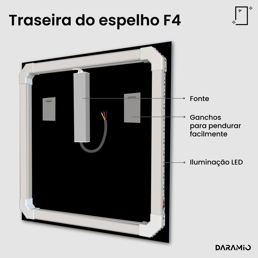 Espelho com luz F4