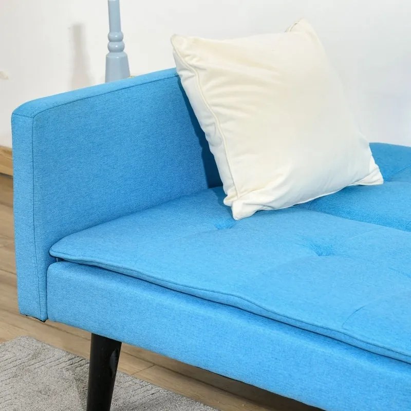 Sofá-Cama Mary - Azul - Design Nórdico