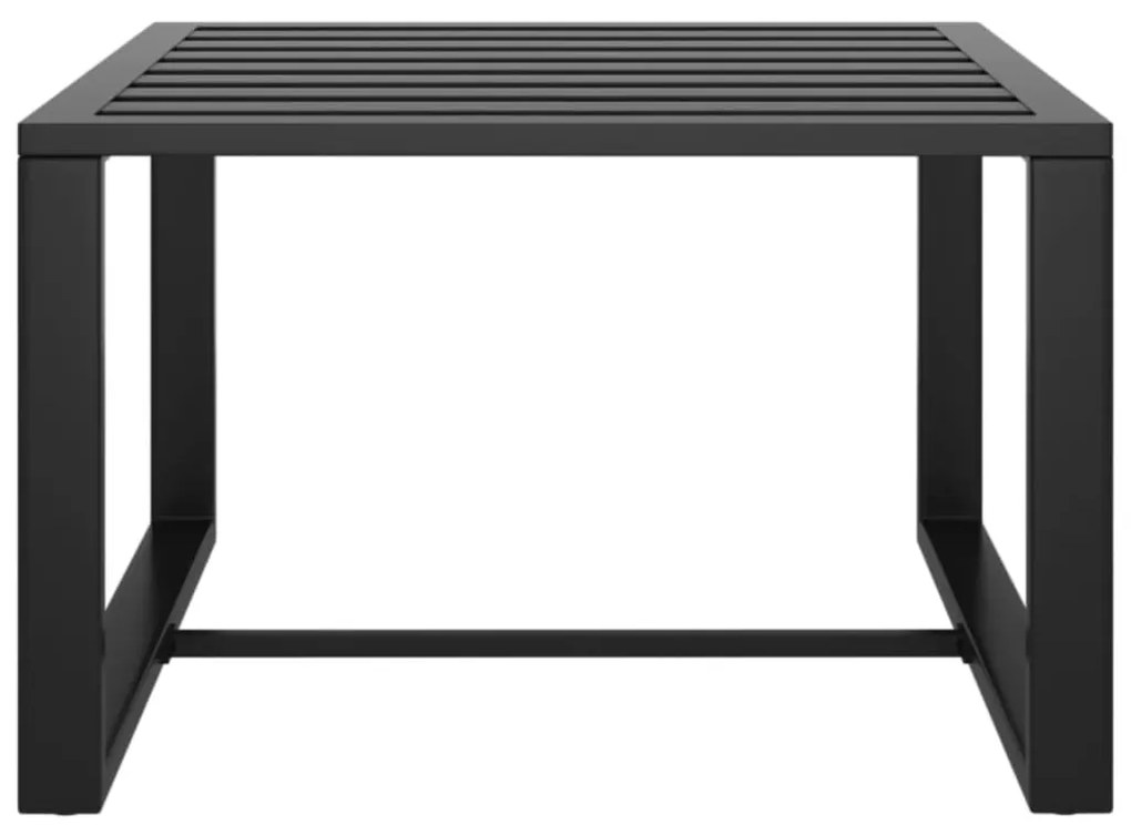 9 pcs conjunto lounge jardim com almofadões alumínio antracite