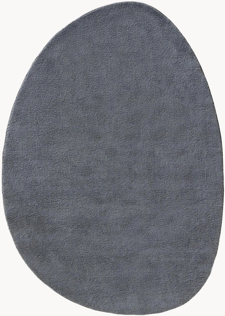Tapete lavável de pelo curto com forma orgânica Nola