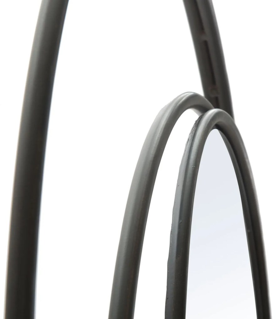 ESPELHO DE PAREDE PRETO Ø 80X3 CM