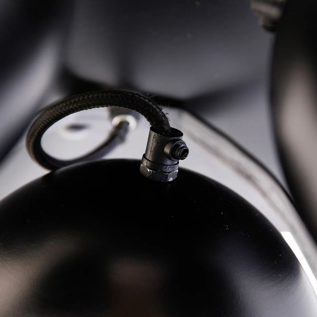 Projetores industriais pretos com latão 3-luzes - Haicha