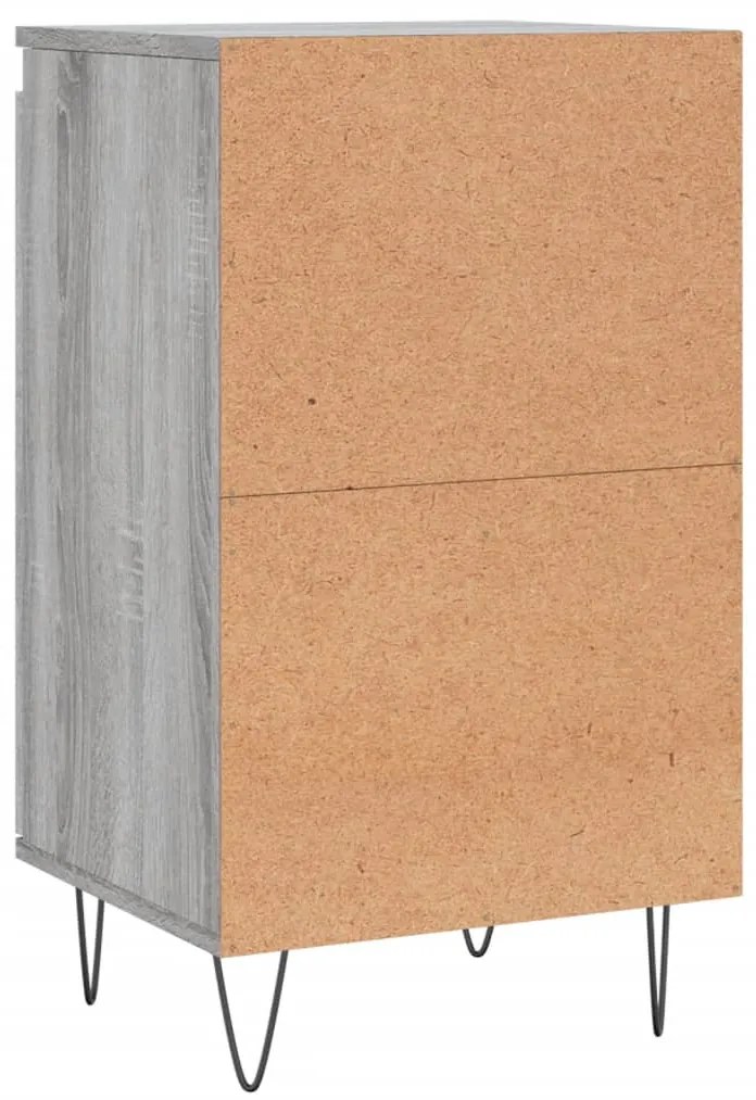 Aparadores 2 pcs 40x35x70 cm derivados madeira cinzento sonoma