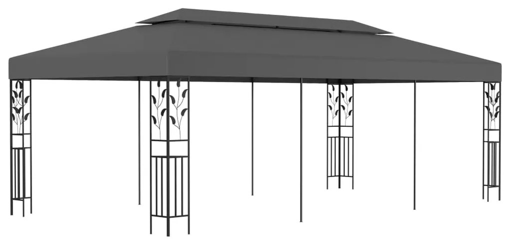 Gazebo 3x6 m antracite