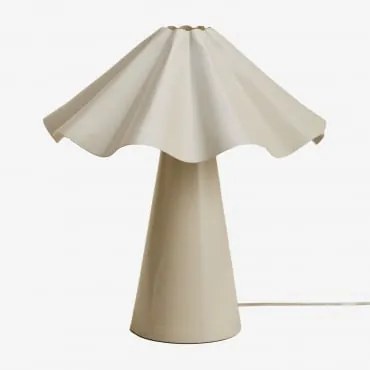 Lâmpada De Mesa ?40 Cm Em Ferro Veyora Tapioca Bege - Sklum