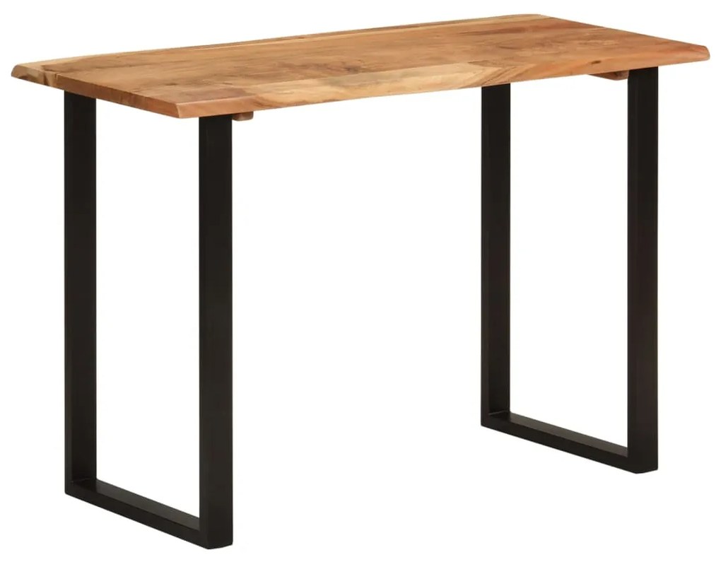 350289 vidaXL Mesa de jantar 110x50x76 madeira de acácia maciça