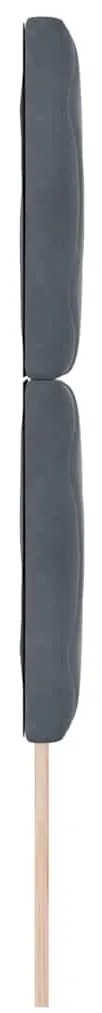 Cabeceira LED Blocos de Diamante Cinza Escuro 80 cm em Veludo