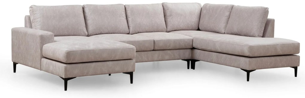 Sofá de Canto Porto Corner – Bege – 155 cm x 314 cm x 200 cm