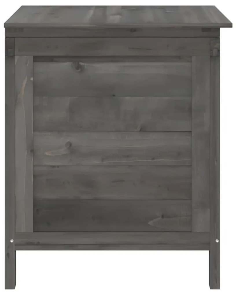 Caixa arrumação p/ jardim 50x49x56,5 cm abeto maciço antracite