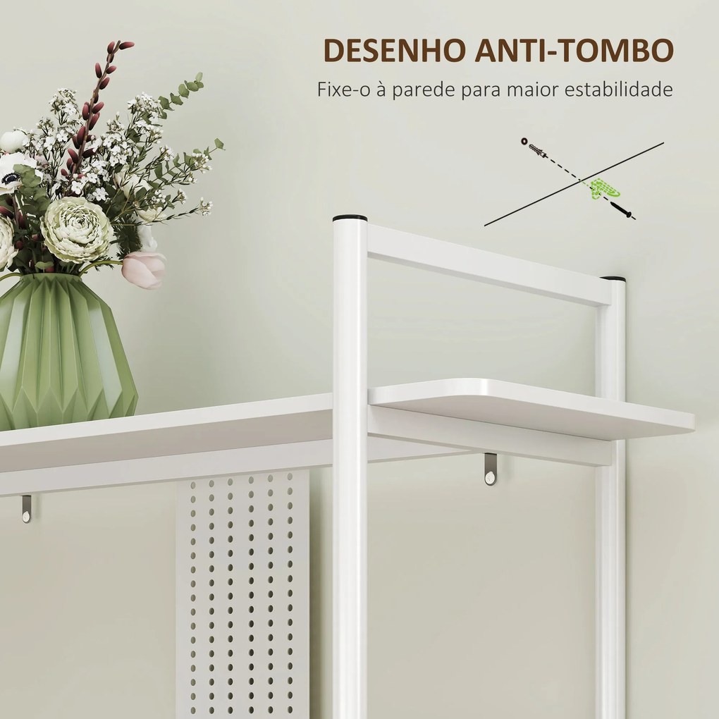 Estante com Prateleiras – Modelo Chamonix – 100x35x160 – Madeira – 6 N