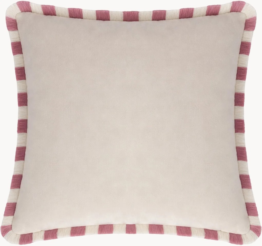 Almofada decorativa em veludo artesanal Happy