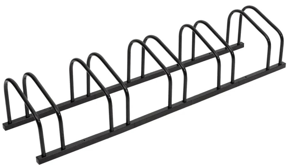 Suporte para 5 bicicletas aço preto