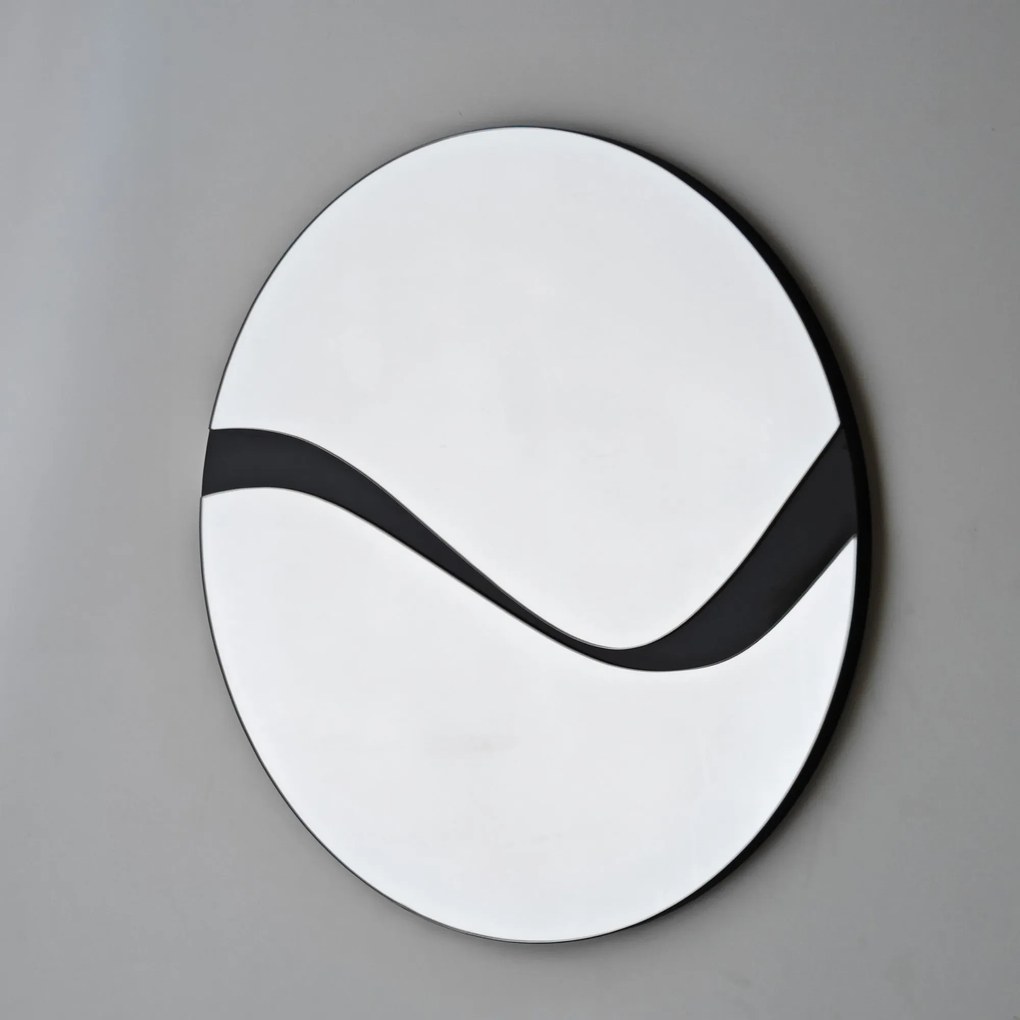 Espelho Abstract – Preto – 70 cm x 70 cm