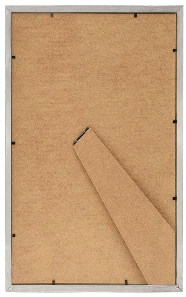 Molduras para mesa 3 pcs 10x15 cm MDF prateado