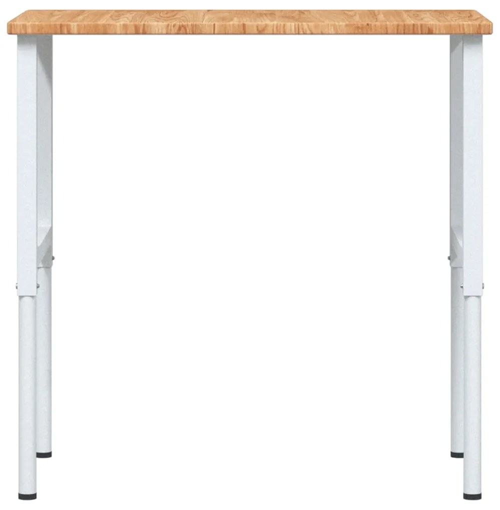 Bancada retangular 100x60x(71,5-98) cm carvalho castanho-claro