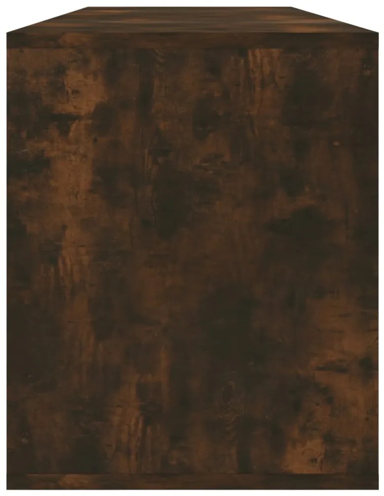 Móvel de TV 130x35x50 cm aglomerado cor carvalho fumado