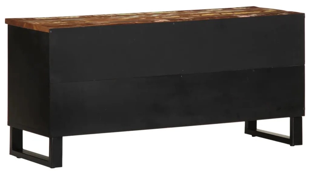 Móvel de TV 100x33x46 cm acácia maciça/derivados madeira