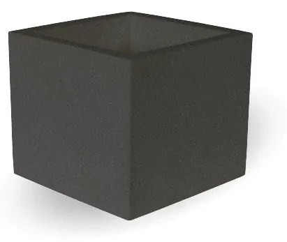 Vaso de flores colorido quadrado Polietileno CASA, JARDIM, RESTAURANTE, BAR NARCISO 50 (49x49x45 cm) - Cinzento