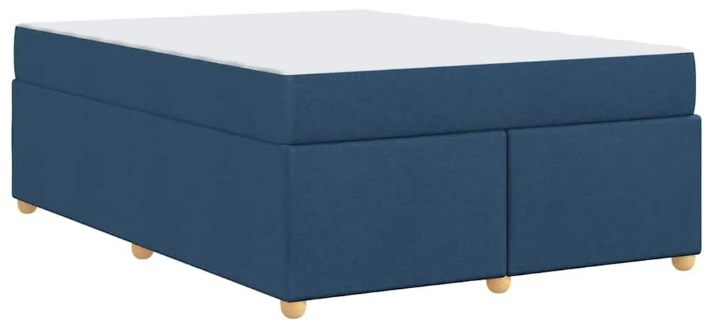 Estrutura de cama com colchão Outros Azul 160 x 200 cm tecido