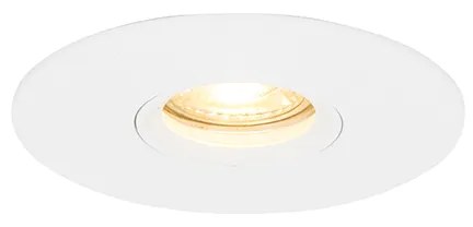 Conjunto de 6 Focos Encastráveis Modernos Brancos 12 cm - Buco