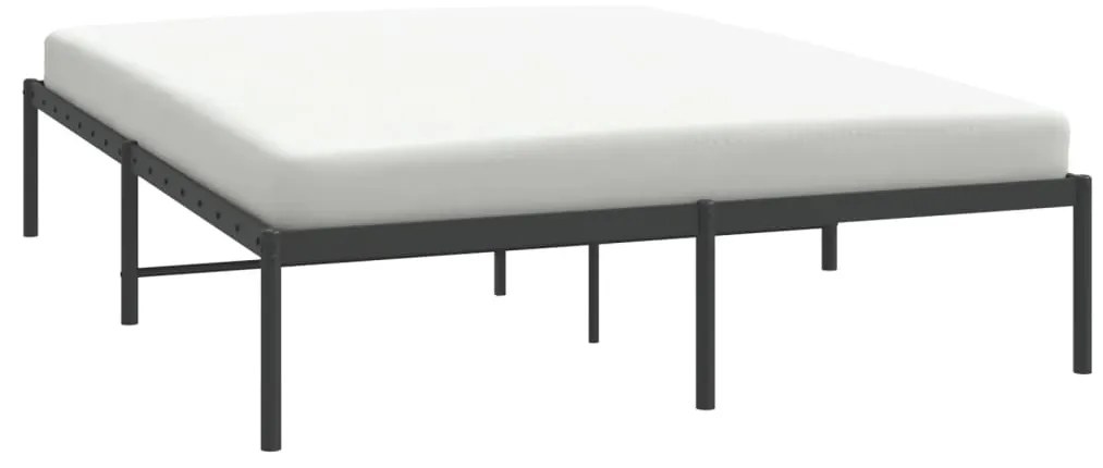 Estrutura de cama 160x200 cm metal preto