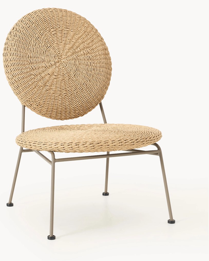 Polyrattan Garden Lounge Chair Spence