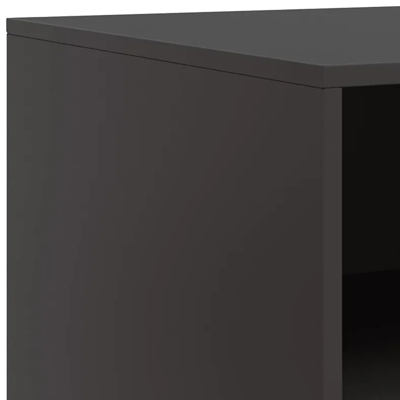 Móvel de TV 67x39x44 cm aço preto