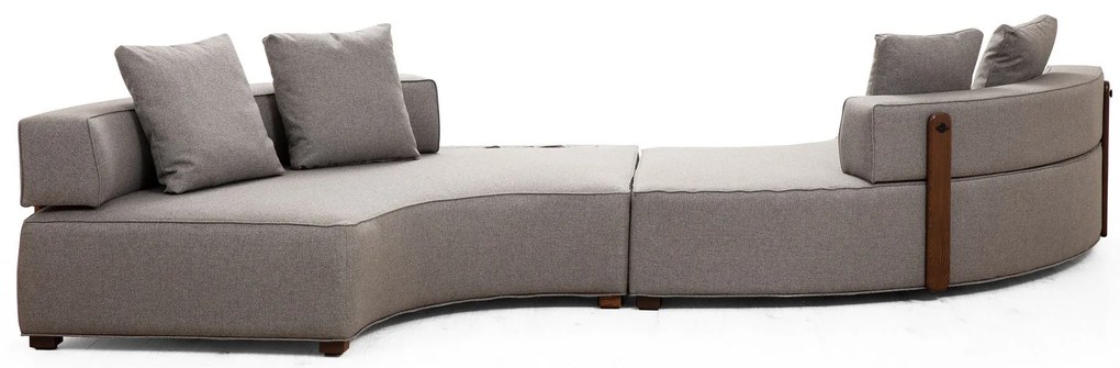 Sofá de Canto Gondol – Cinzento – 380 cm x 105 cm x 70 cm