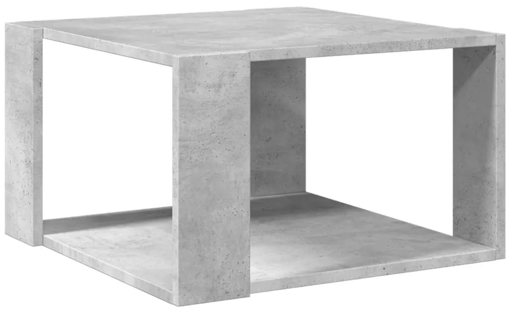 Mesa de centro 51,5x51,5x30 cm derivados madeira cinza-cimento