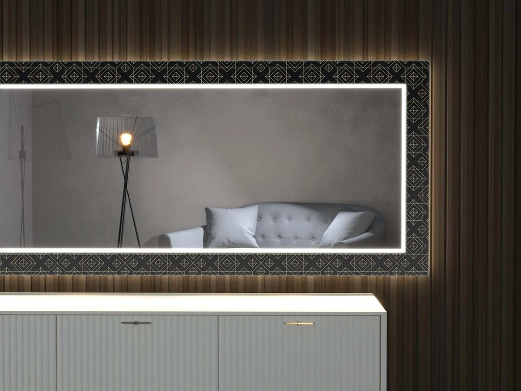 Espelho LED com decoração LED D14