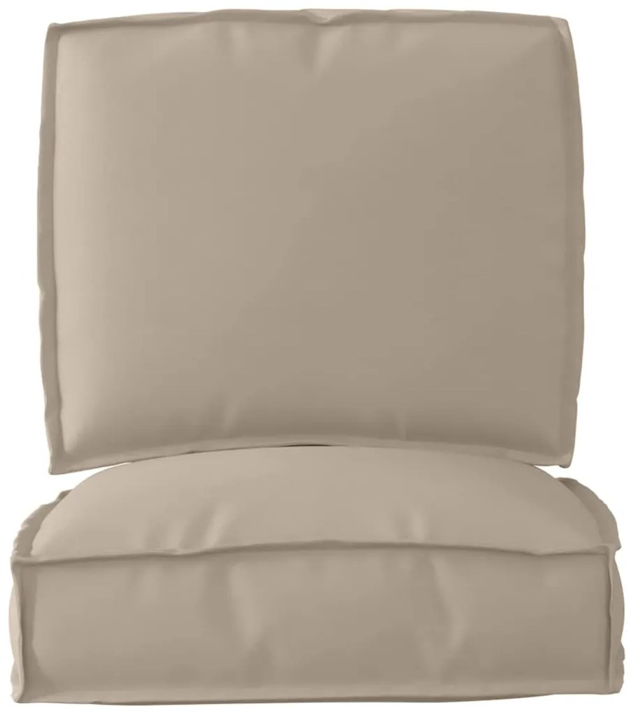 Conjunto de Almofadas para Paletes de 2 Peças Taupe em Tecido Oxford