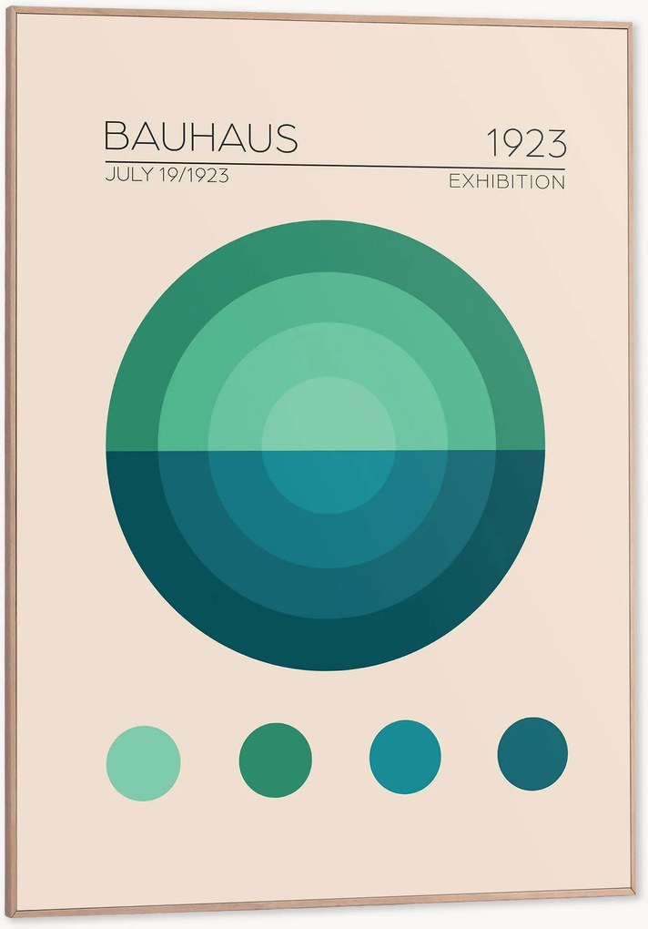 Impressão digital emoldurada Bauhaus