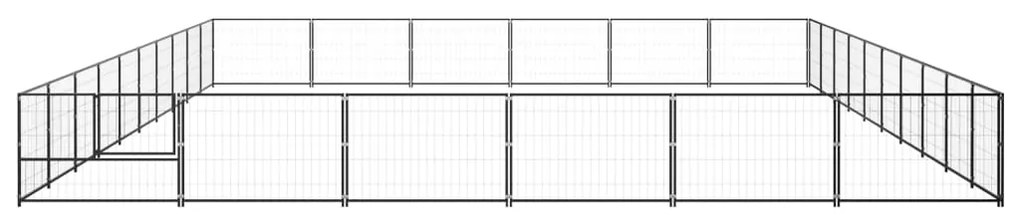 Canil para cães 60 m² aço preto