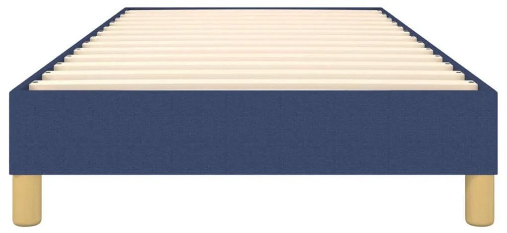 Estrutura de cama sem colchão 90x190 cm tecido azul