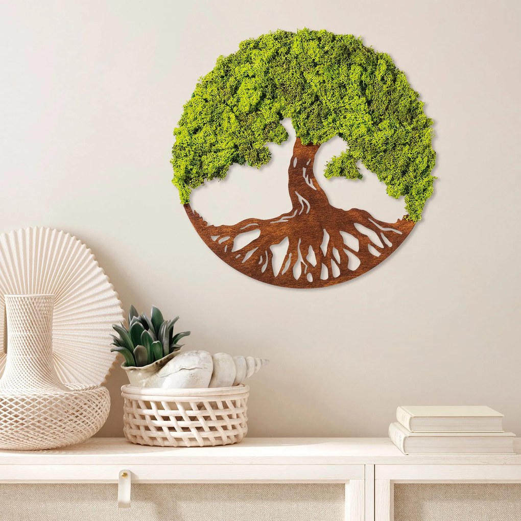 Acessório Decorativo de Parede Tree Of Life – Verde – 44 x 1 x 44 cm