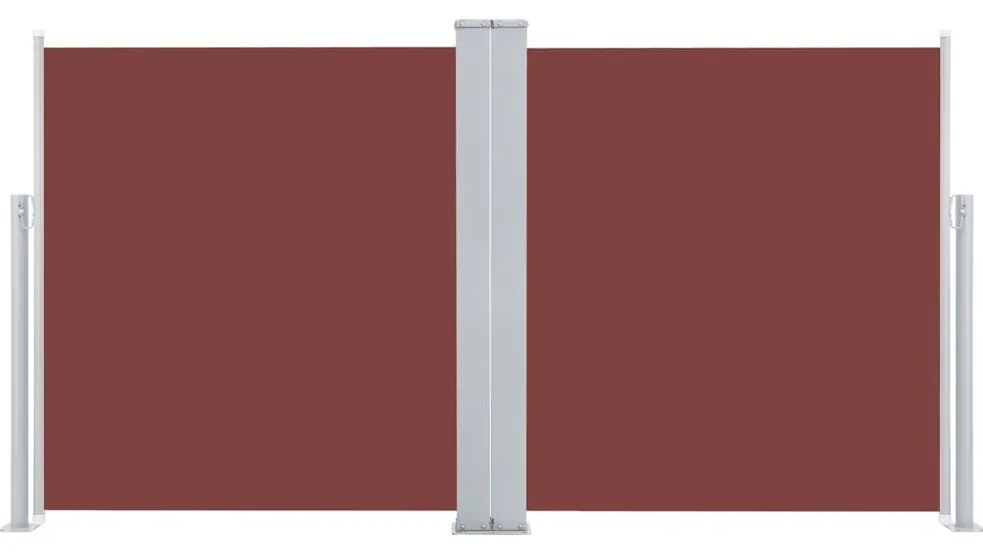 Toldo lateral retrátil 120x600 cm castanho