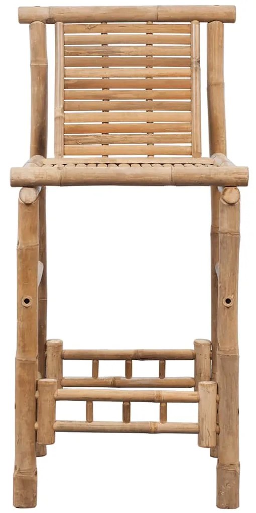 Bancos de bar 2 pcs bambu