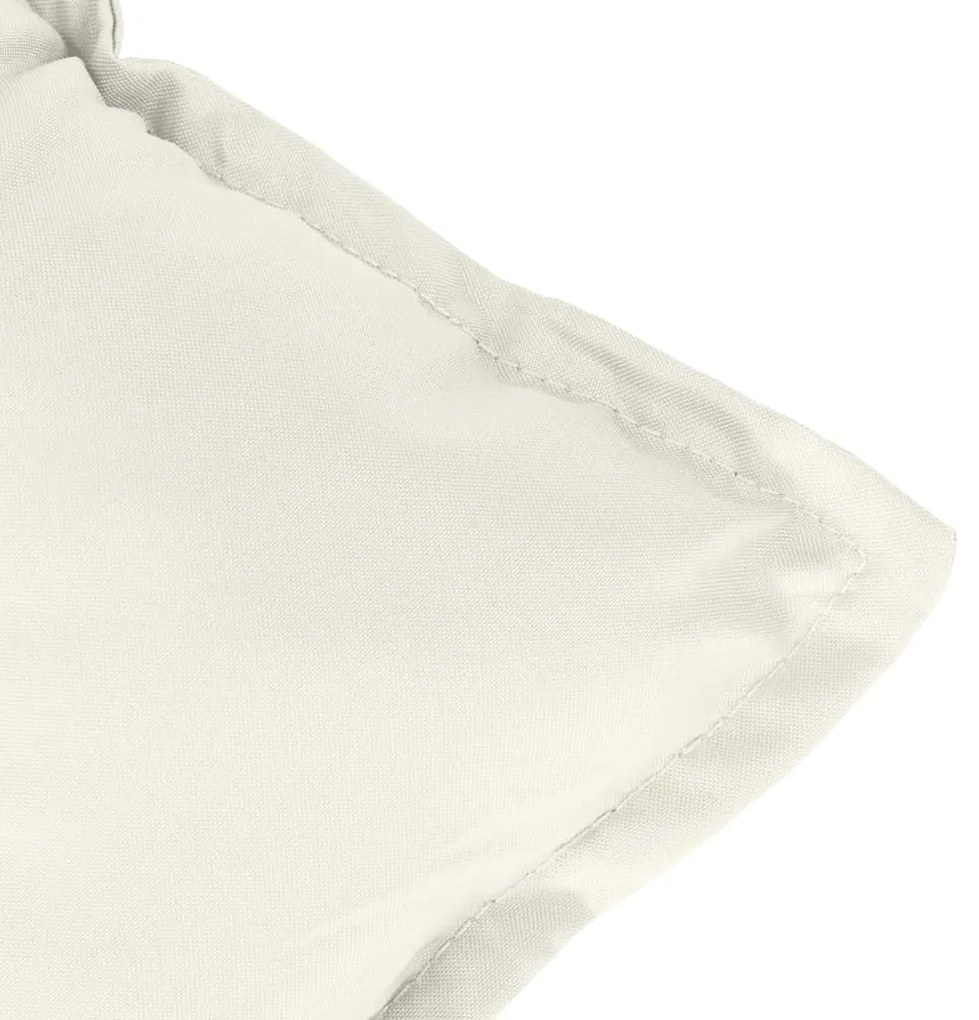 Almofadão banco jardim 100x50x7cm mesclado tecido creme