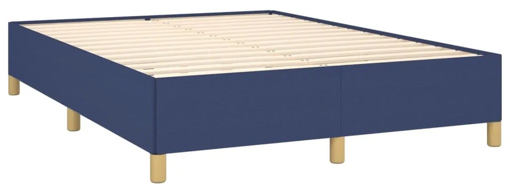 Estrutura de cama 140x190 cm tecido azul