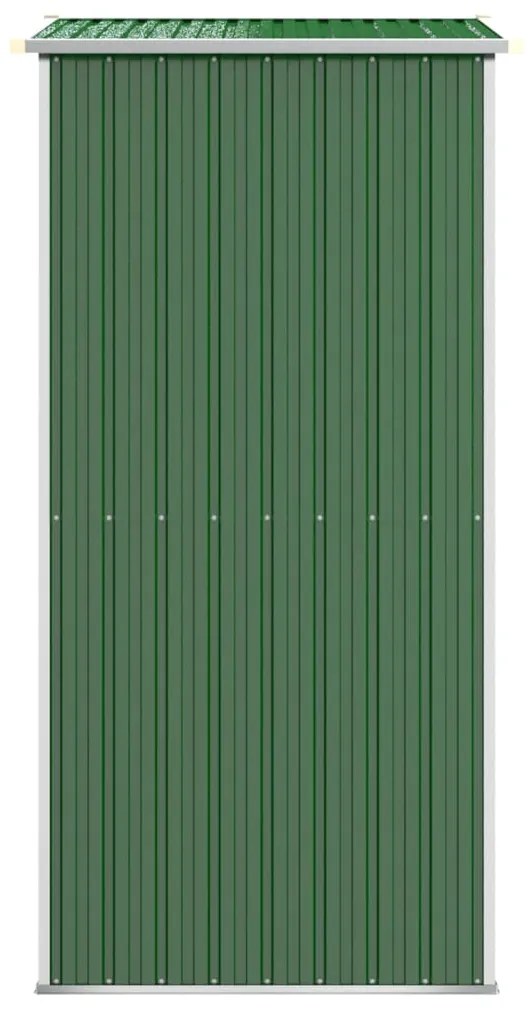 Abrigo de jardim 192x108x223 cm aço galvanizado verde