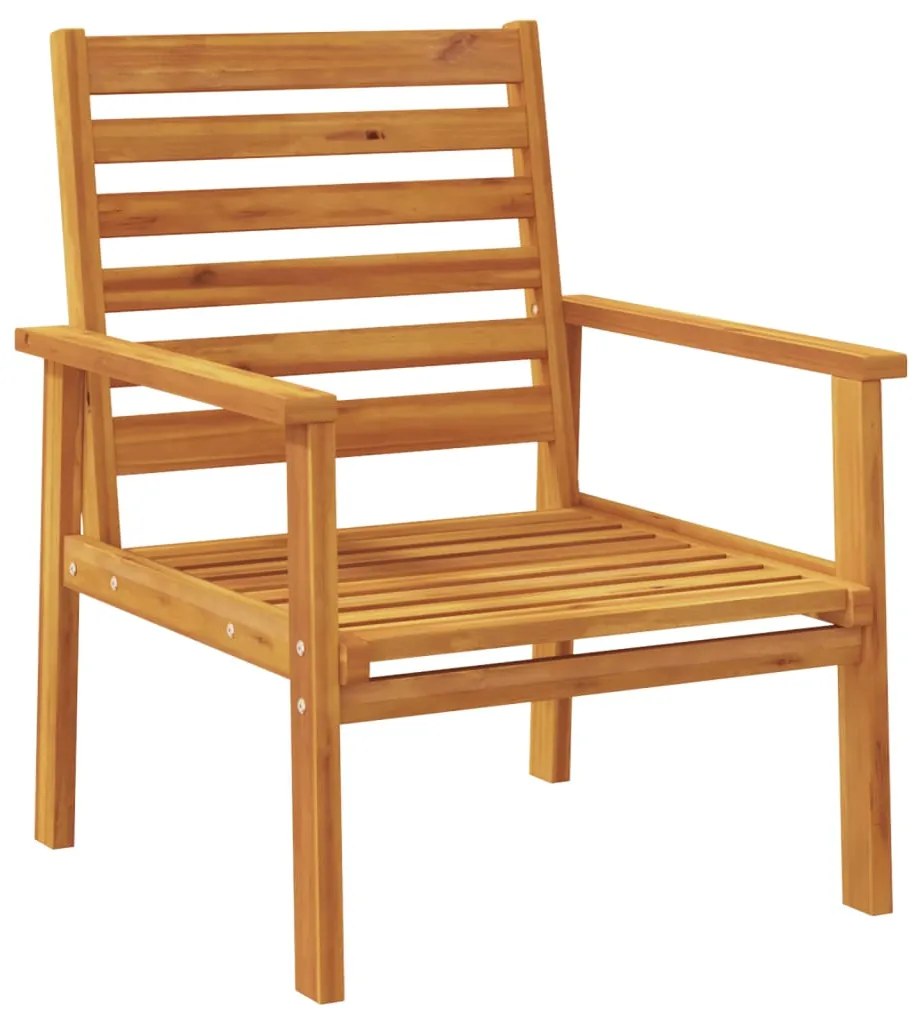 3 pcs conjunto lounge de jardim madeira de acácia maciça