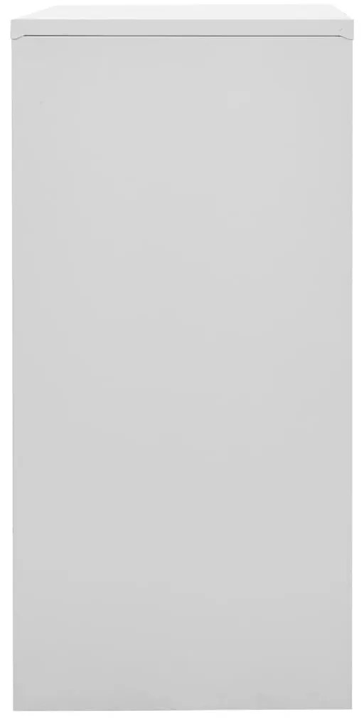 Cacifo 90x45x92,5 cm aço cinzento-claro e vermelho